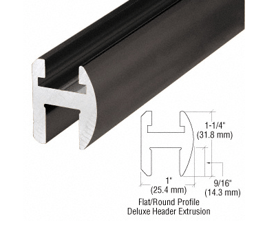 CRL Deluxe Shower Door Header Kit - Glassparts.ca