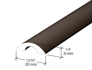 CRL Frameless Shower Door Half - Round Threshold - Glassparts.ca