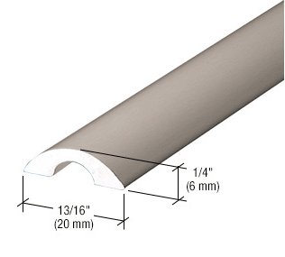 CRL Frameless Shower Door Half - Round Threshold - Glassparts.ca