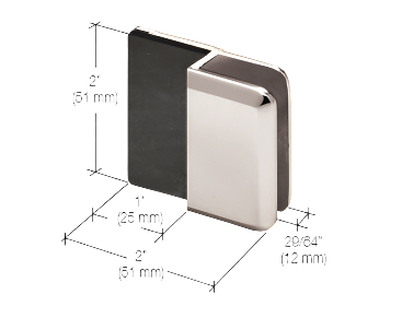 CRL Frameless Shower Door Stop - Glassparts.ca