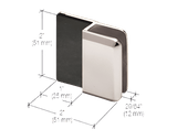 CRL Frameless Shower Door Stop - Glassparts.ca