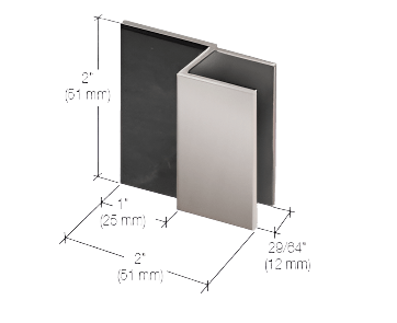 CRL Frameless Shower Door Stop - Glassparts.ca