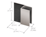 CRL Frameless Shower Door Stop - Glassparts.ca