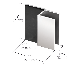 CRL Frameless Shower Door Stop - Glassparts.ca