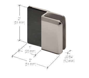 CRL Frameless Shower Door Stop - Glassparts.ca