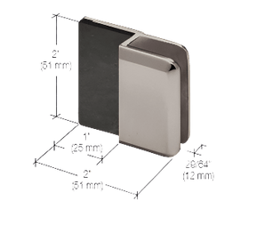 CRL Frameless Shower Door Stop - Glassparts.ca