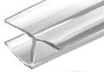 CRL PCC8 clear Y-profile jamb seal with soft leg for 5/16-inch (8 mm) glass; manufacturer catalogue illustration