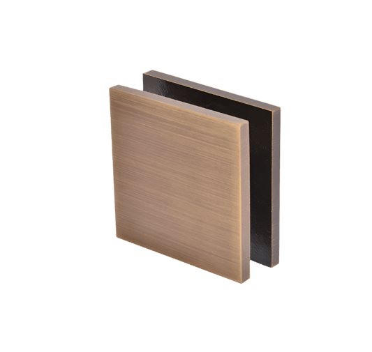 CRL Square Style Hole - in - Glass Fixed Panel U - Clamp - Glassparts.ca
