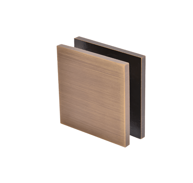 CRL Square Style Hole - in - Glass Fixed Panel U - Clamp - Glassparts.ca