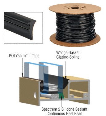 CRL Tremco® Wedge Gasket Glazing Spline - Glassparts.ca
