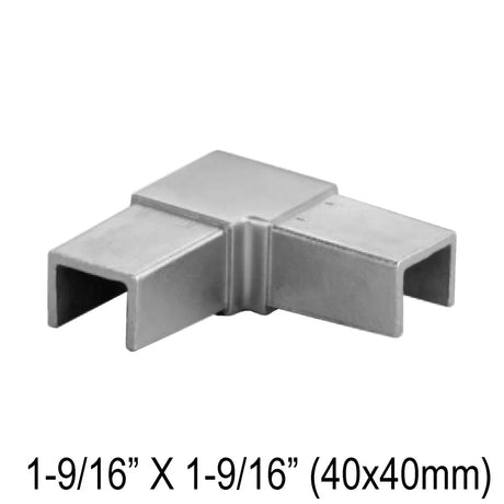 Elbow/Flange For Rectangle, Square & Round Caprail - Fixed 90° , Fixed 180° , 135° & Adj. - Glassparts.ca