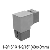 Elbow/Flange For Rectangle, Square & Round Caprail - Fixed 90° , Fixed 180° , 135° & Adj. - Glassparts.ca