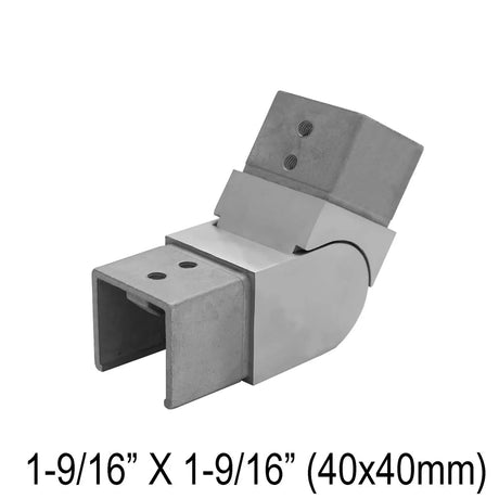 Elbow/Flange For Rectangle, Square & Round Caprail - Fixed 90° , Fixed 180° , 135° & Adj. - Glassparts.ca