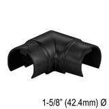 Elbow/Flange For Rectangle, Square & Round Caprail - Fixed 90° , Fixed 180° , 135° & Adj. - Glassparts.ca