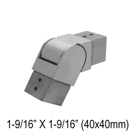 Elbow/Flange For Rectangle, Square & Round Caprail - Fixed 90° , Fixed 180° , 135° & Adj. - Glassparts.ca