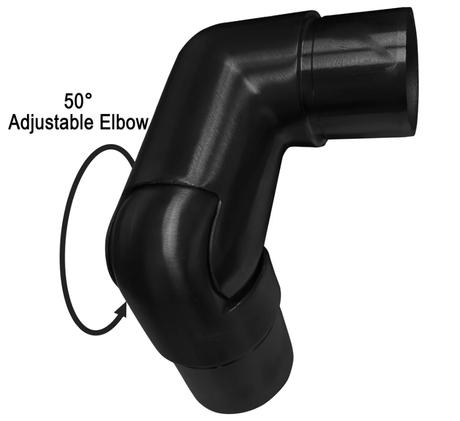 Elbow/Flange For Rectangle, Square & Round Handrail - Fixed 90° , Fixed 180° , 135° & Adj. - Glassparts.ca