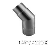 Elbow/Flange For Rectangle, Square & Round Handrail - Fixed 90° , Fixed 180° , 135° & Adj. - Glassparts.ca