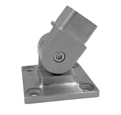 Elbow/Flange For Rectangle, Square & Round Handrail - Fixed 90° , Fixed 180° , 135° & Adj. - Glassparts.ca