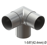 Elbow/Flange For Rectangle, Square & Round Handrail - Fixed 90° , Fixed 180° , 135° & Adj. - Glassparts.ca
