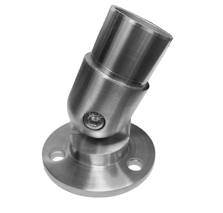Elbow/Flange For Rectangle, Square & Round Handrail - Fixed 90° , Fixed 180° , 135° & Adj. - Glassparts.ca