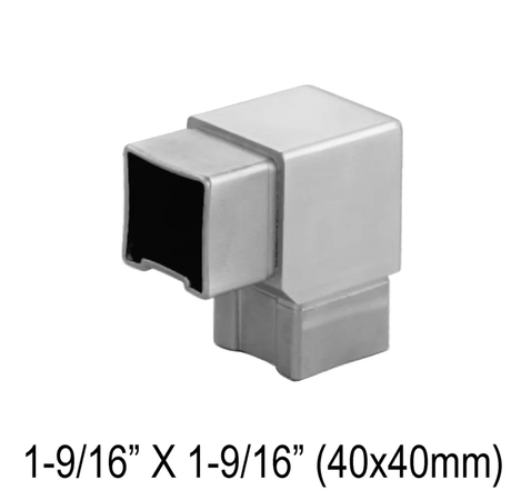 Elbow/Flange For Rectangle, Square & Round Handrail - Fixed 90° , Fixed 180° , 135° & Adj. - Glassparts.ca