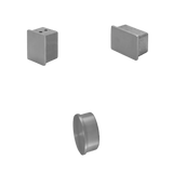 Endcap for Handrail Rectangle, Square & Round - Glassparts.ca