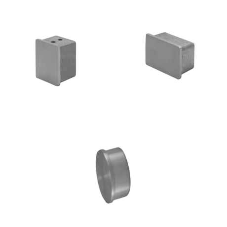 Endcap for Handrail Rectangle, Square & Round - Glassparts.ca