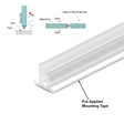 Grey Goat GAPSWPFIN double-fin shower glass gap seal, 95 inch, Ultra Clear