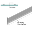 180° Glass-to-Glass Shower Seal - 3/8" Glass - 95"