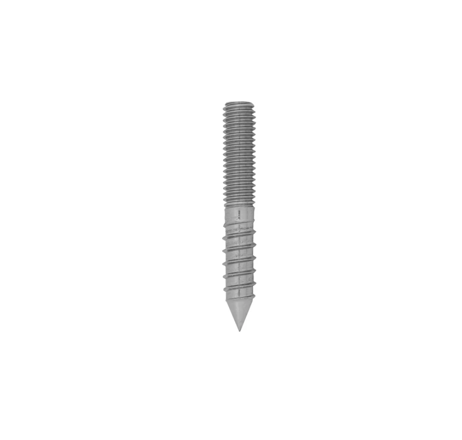 [HB38] Hanger Bolt for Solid Standoff - 3/8" - Glassparts.ca