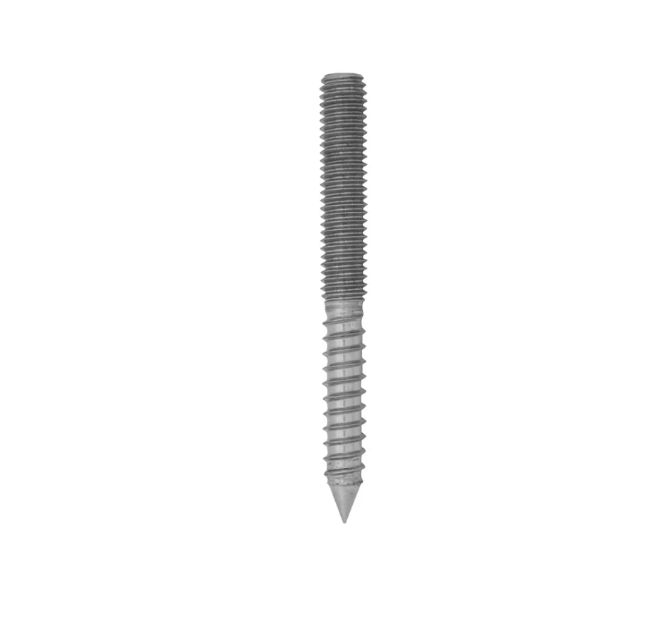 [HB38] Hanger Bolt for Solid Standoff - 3/8" - Glassparts.ca
