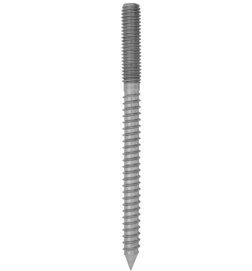 [HB38] Hanger Bolt for Solid Standoff - 3/8" - Glassparts.ca