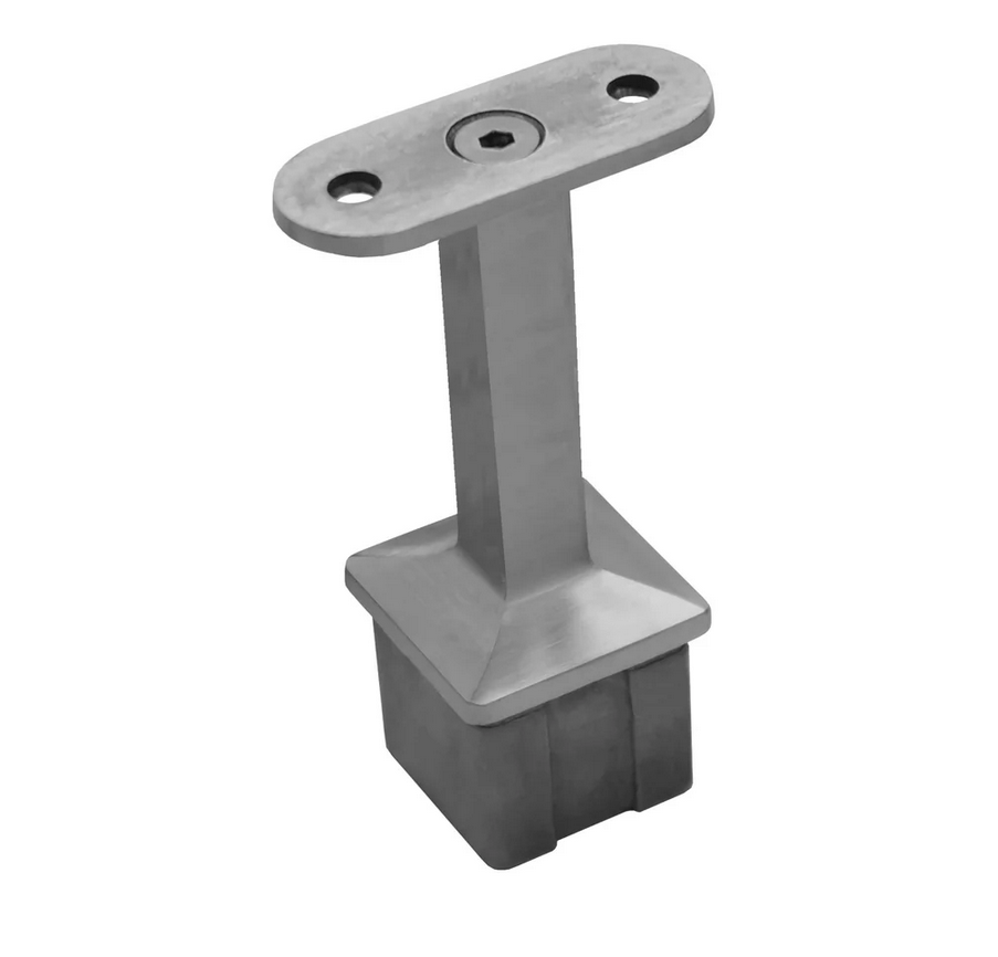 Pro Series Railing Post Component - Flat & Round Handrail Support - Standard & Adjustable - Glassparts.ca