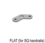 Railing Post Component - Handrail Saddle - Flat & Round Handrail - 90°, 180° & 135° - Glassparts.ca