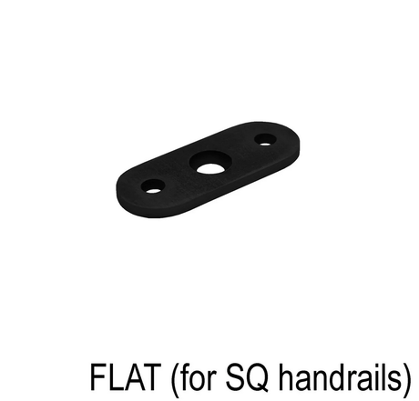 Railing Post Component - Handrail Saddle - Flat & Round Handrail - 90°, 180° & 135° - Glassparts.ca