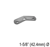 Railing Post Component - Handrail Saddle - Flat & Round Handrail - 90°, 180° & 135° - Glassparts.ca