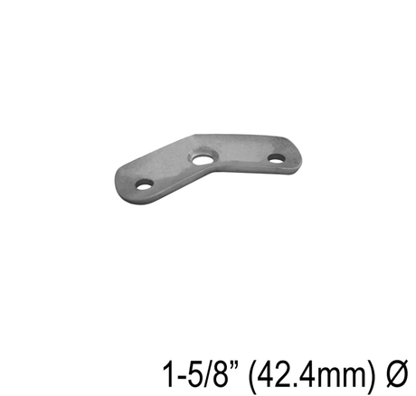 Railing Post Component - Handrail Saddle - Flat & Round Handrail - 90°, 180° & 135° - Glassparts.ca
