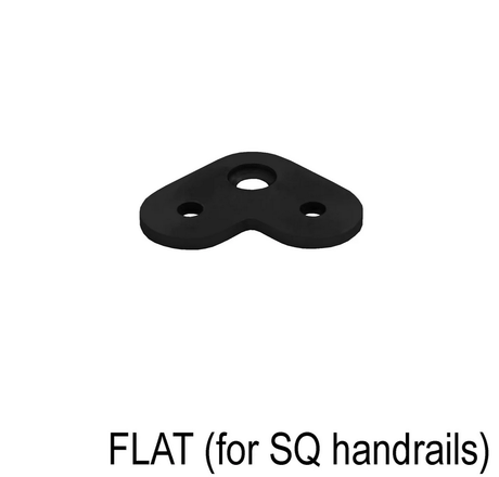 Railing Post Component - Handrail Saddle - Flat & Round Handrail - 90°, 180° & 135° - Glassparts.ca