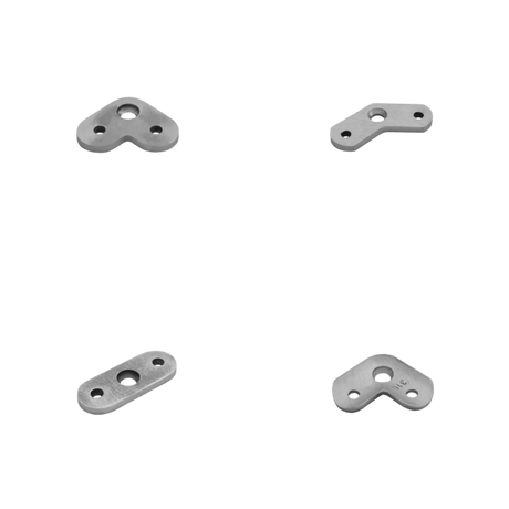 Railing Post Component - Handrail Saddle - Flat & Round Handrail - 90°, 180° & 135° - Glassparts.ca