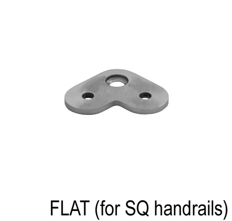 Railing Post Component - Handrail Saddle - Flat & Round Handrail - 90°, 180° & 135° - Glassparts.ca