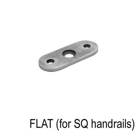 Railing Post Component - Handrail Saddle - Flat & Round Handrail - 90°, 180° & 135° - Glassparts.ca