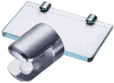 CRL No-Drill Round Glass Shelf Clamps — 1020CHR