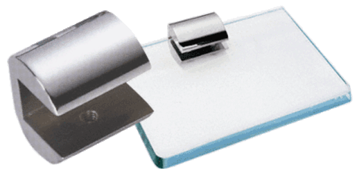 CRL No-Drill Long Glass Shelf Clamps — 1430CHR