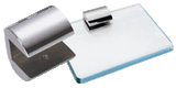 CRL No-Drill Long Glass Shelf Clamps — 1430CHR