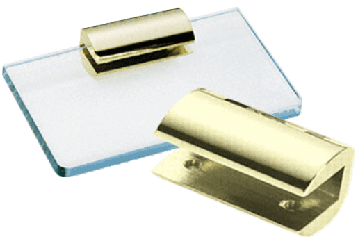CRL No-Drill Long Glass Shelf Clamps — 1470GP