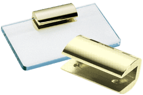 CRL No-Drill Long Glass Shelf Clamps — 1470GP