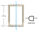 CRL RM Series Back-to-Back Pull Handles — RM6X6PN