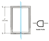 CRL RM Series Back-to-Back Pull Handles — RM6X6CH