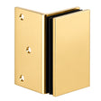 CRL Polished Brass Geneva Series Wall Mount Bracket — GE90SBR
