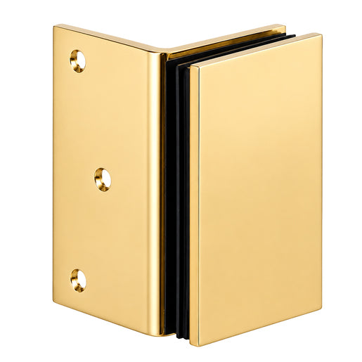 CRL Polished Brass Geneva Series Wall Mount Bracket — GE90SBR